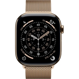 Смарт-часы Apple Watch Series 11 42mm Gold Titanium Case with Gold Milanese Loop