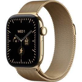 Смарт-часы Apple Watch Series 12 46mm Radiant Gold Titanium Case with Radiant Gold Milanese Loop M/L