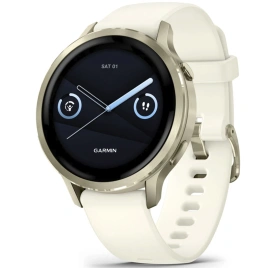 Смарт-часы Garmin Venu 4 41mm Lunar Gold Bezel With Bone Silicone Band (010-03013-00)