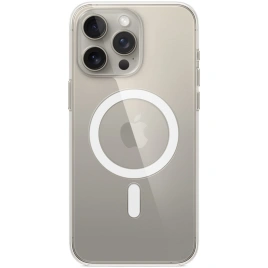 Силиконовый чехол Apple MagSafe для iPhone 15 Pro Clear