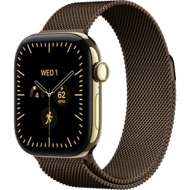Смарт-часы Apple Watch Series 12 42mm Radiant Gold Titanium Case with Dark Bronze Milanese Loop