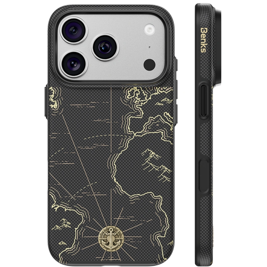 Чехол Benks ArmorEdge Air Navigator X1 Case Kevlar для iPhone 18 Pro Max Navigator (C.K.FL.AP.SJ.0070) фото 1
