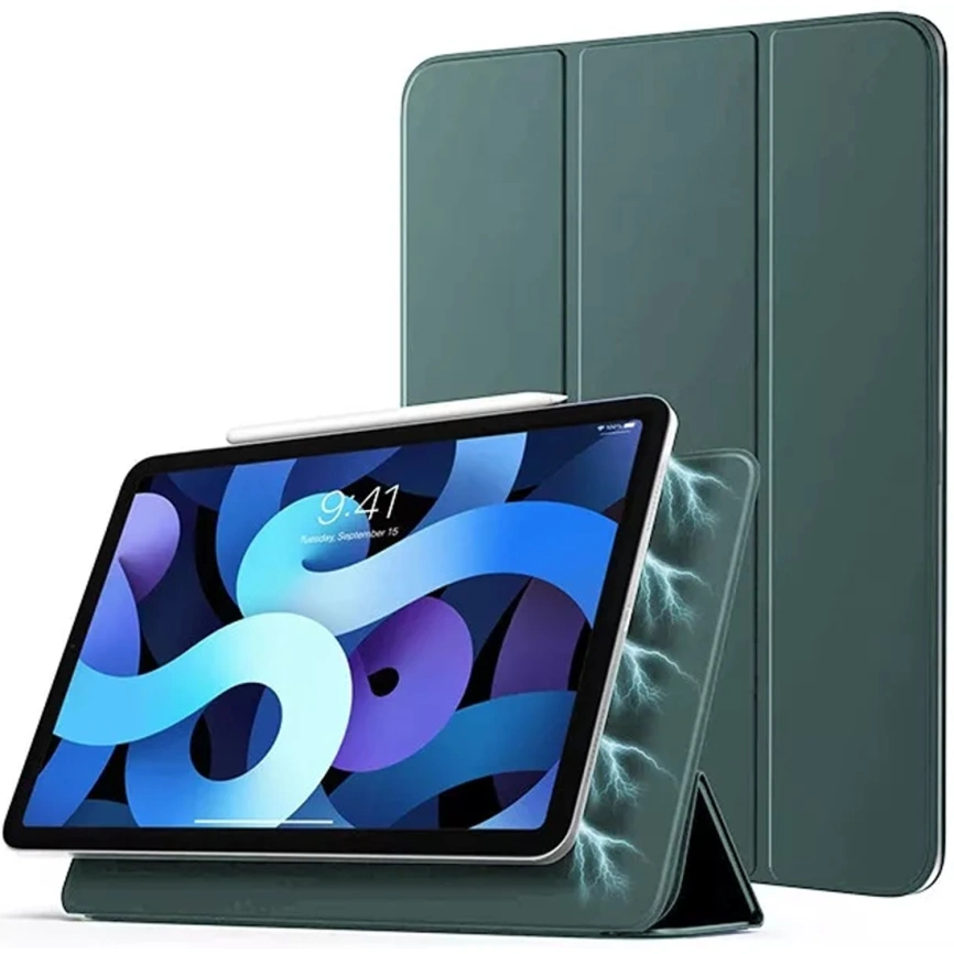 Чехол Gurdini Smart Magnet Series для iPad 11 A16 (2025) Dark Green фото 1