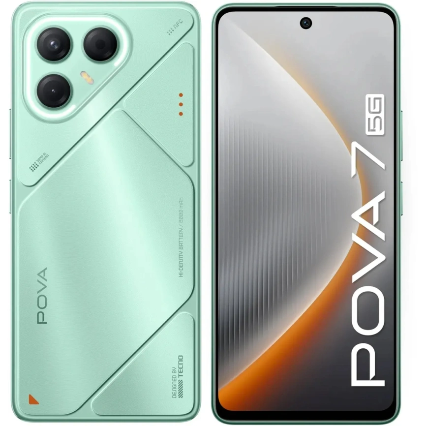 Смартфон Tecno Pova 7 8/128Gb Green фото 5