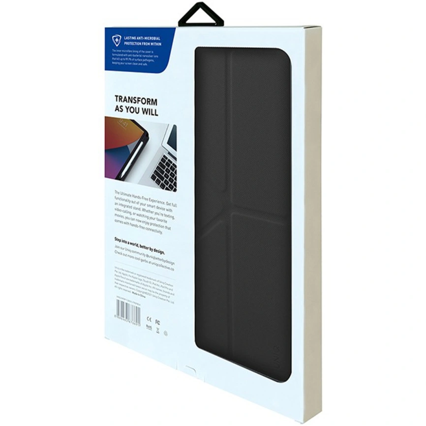 Чехол Uniq Transforma для iPad Pro 12.9 (2022/21) Black фото 4