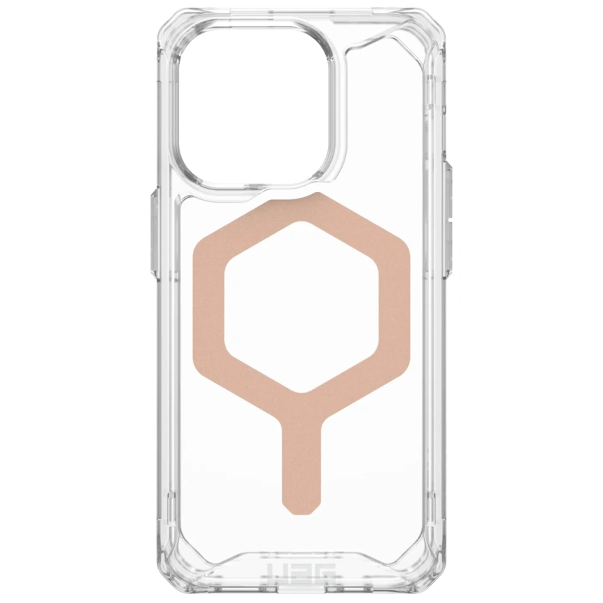Чехол UAG с поддержкой MagSafe Plyo для iPhone 15 Pro Ice/Rose Gold (114286114348) фото 1