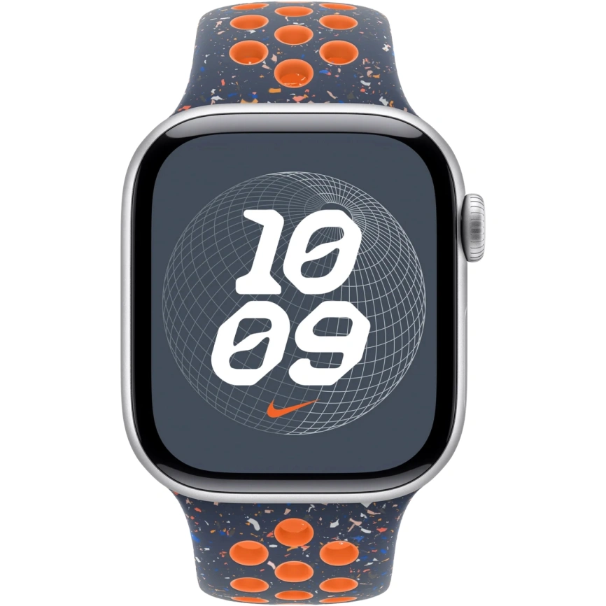 Ремешок Apple Watch 41mm Blue Flame Nike Sport Band M/L (MUUU3) фото 2