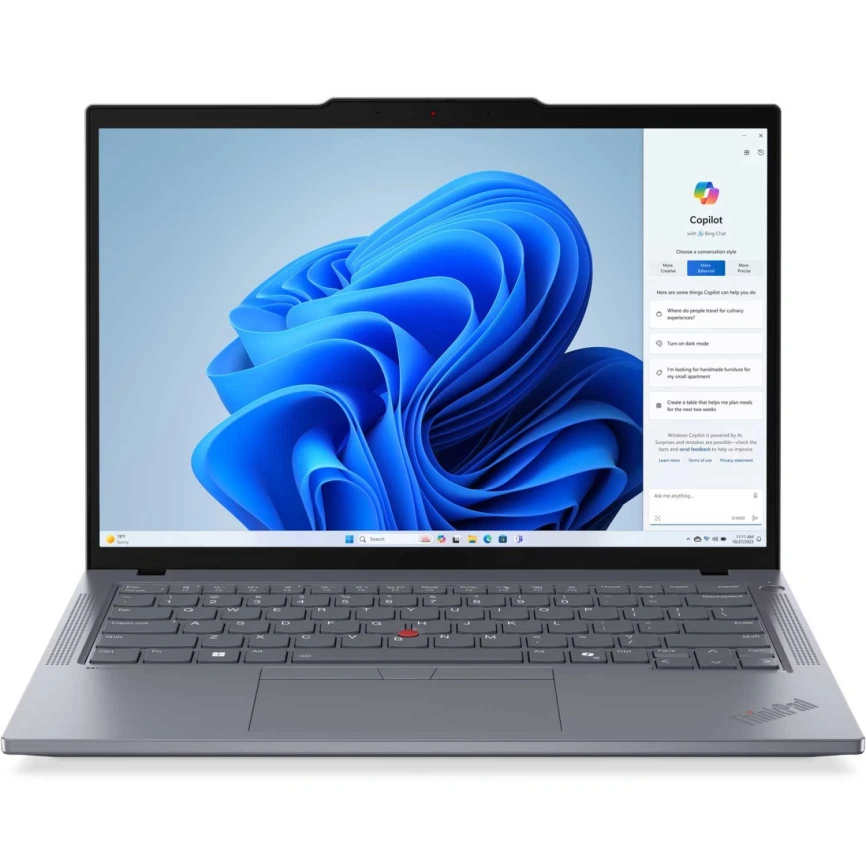 Ноутбук Lenovo ThinkPad T14 G5 14 IPS/ i7-155U Ultra/16GB/512GB SSD (21ML0089US) Luna Gray фото 2