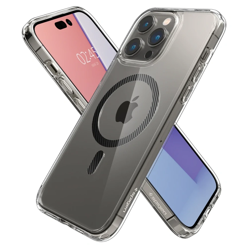 Чехол Spigen Ultra Hybrid MagFit для iPhone 14 Pro Max (ACS04827) Carbon Fiber фото 3