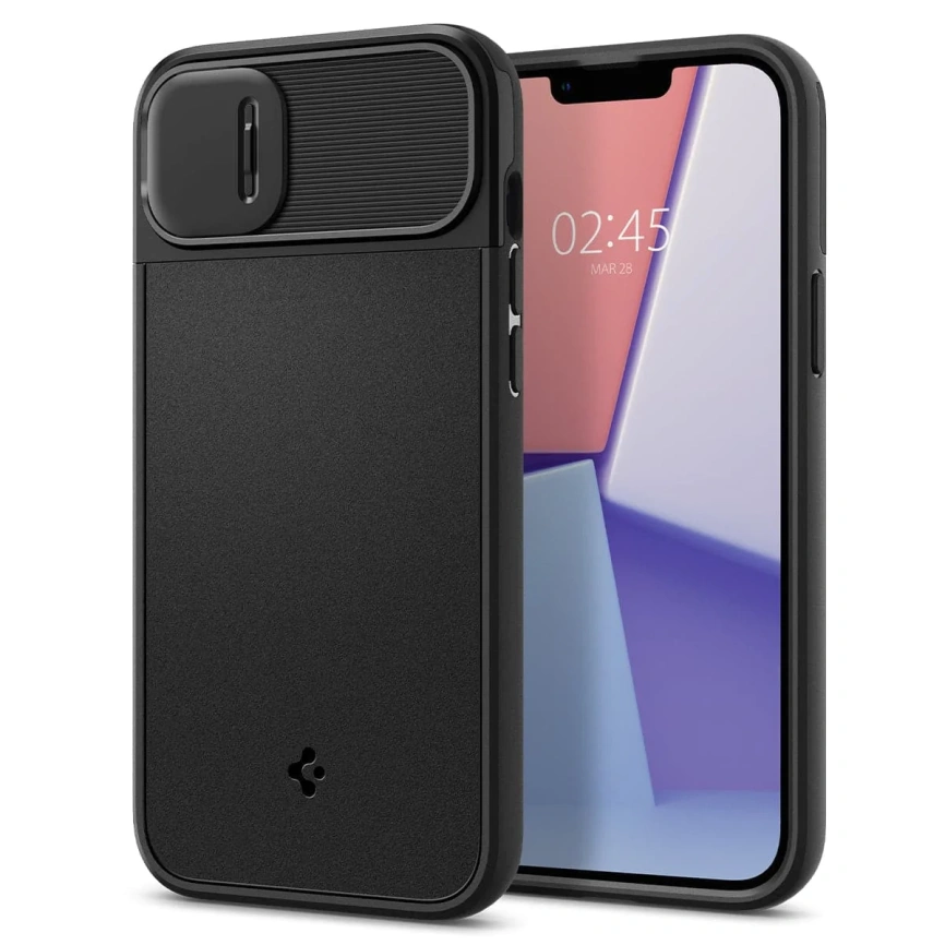 Чехол Spigen Optik Armor (MagFit) для iPhone 14 (ACS05070) Black фото 10