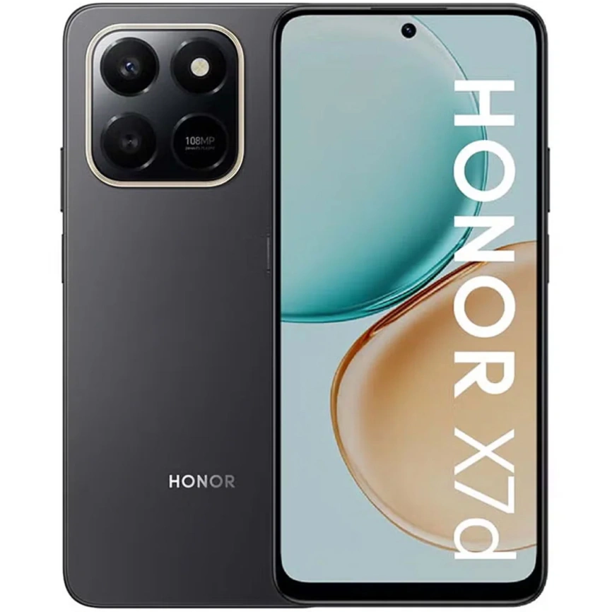 Смартфон Honor X7d 8/256Gb Velvet Black фото 1