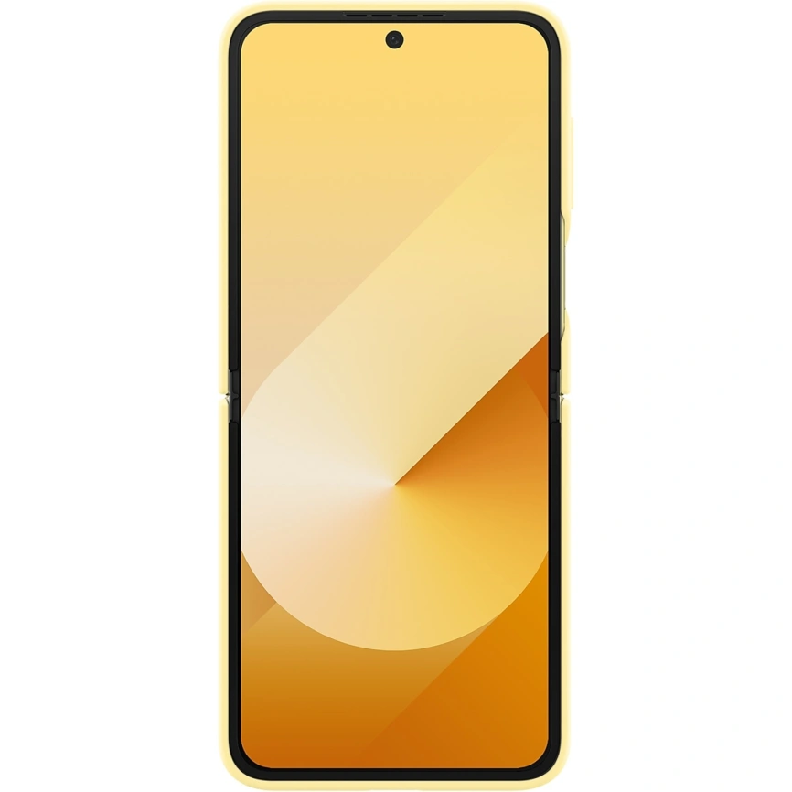 Чехол Samsung Silicone Case with Ring для Galaxy Z Flip6 Yellow фото 5