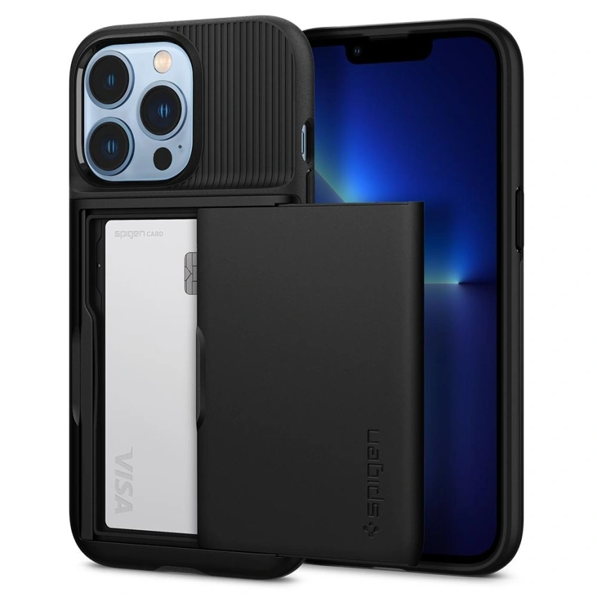 Чехол Spigen Slim Armor CS для iPhone 13 Pro (ACS03274) Black фото 1