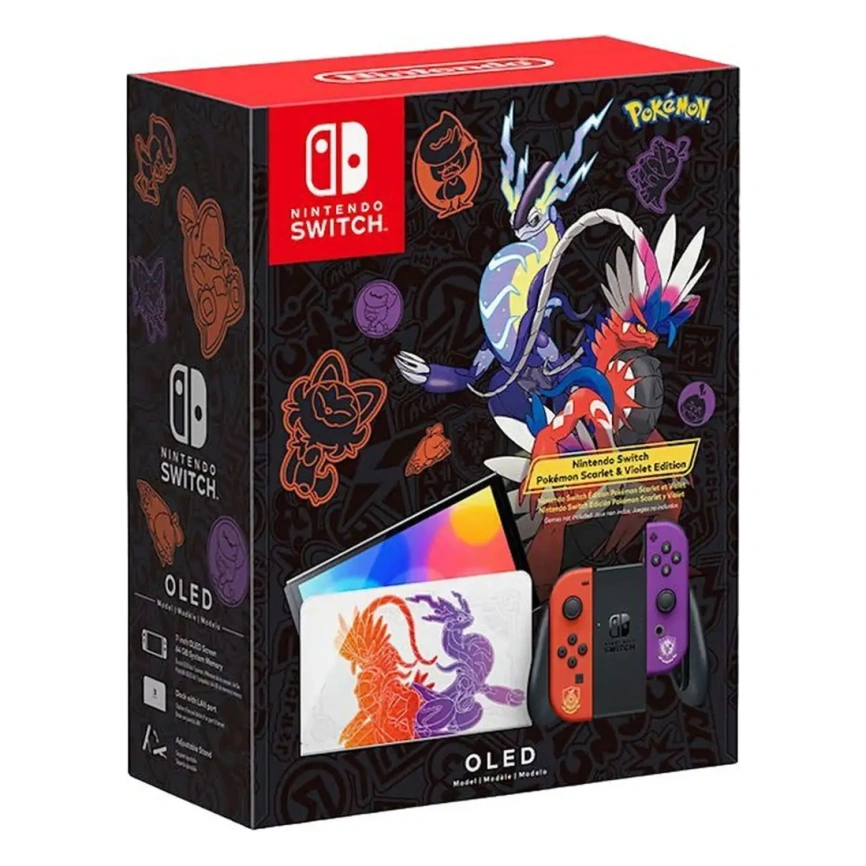 Игровая приставка Nintendo Switch OLED 64GB Pokemon Scarlet & Violet Edition фото 7