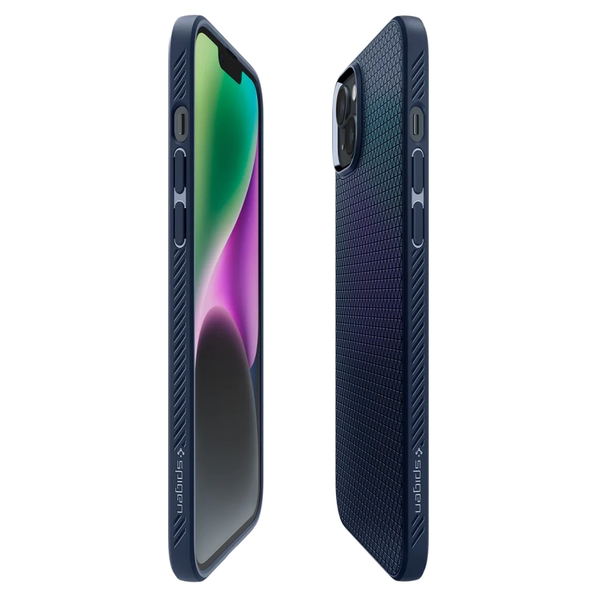 Чехол Spigen Liquid Air для iPhone 14 Plus (ACS04892) Navy Blue фото 8