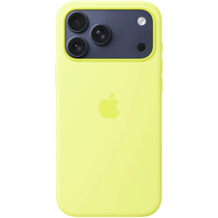 Чехол Apple Silicone Case with MagSafe для iPhone 17 Pro Neon Yellow фото 3