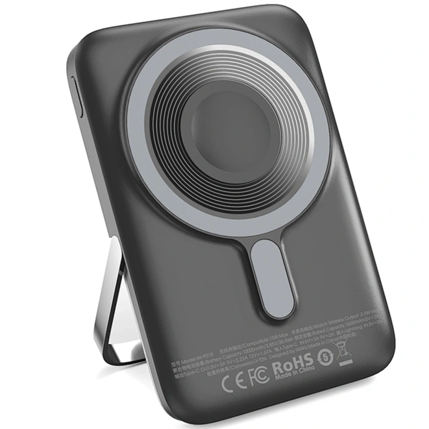 Внешний аккумулятор WiWU Elite Series Magsafe Wi-P018 10000 mAh Black фото 1