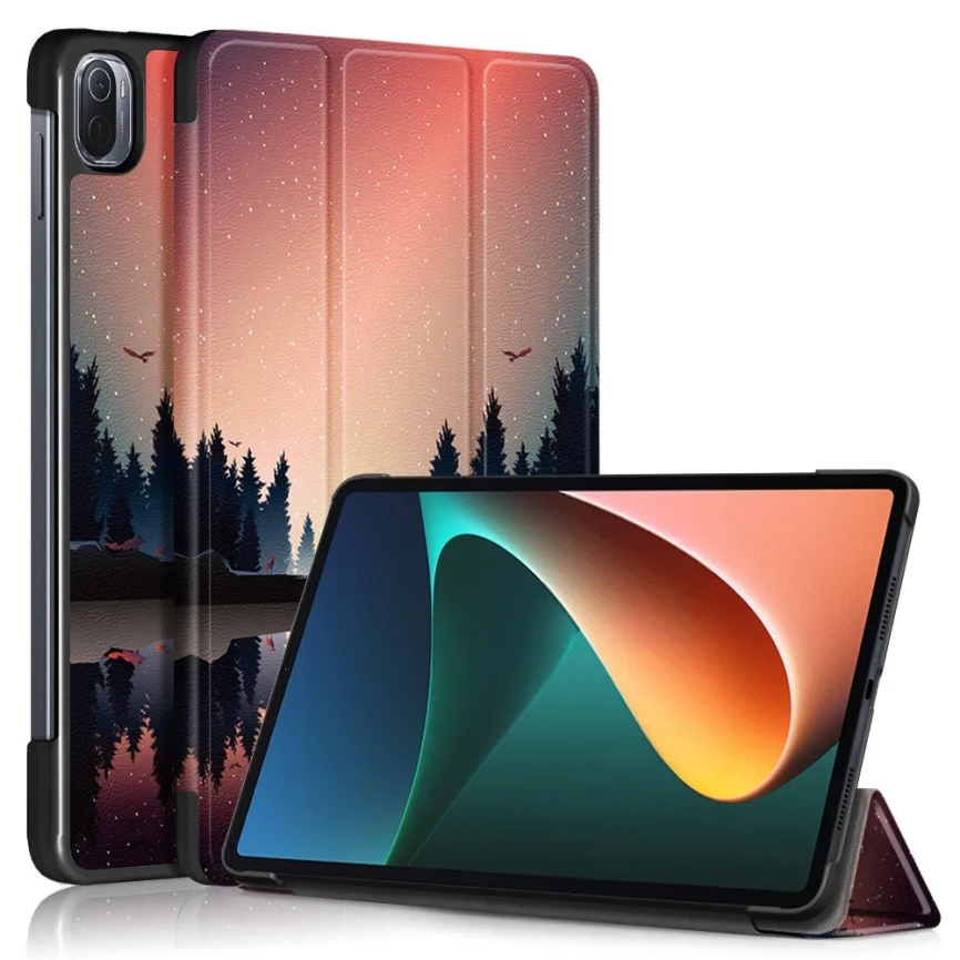 Чехол-книжка Lux Smart Case для XiaoMi Pad 5 с рисунком лес Color фото 2